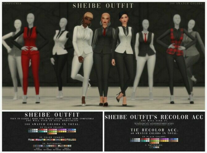 Sheibe Formal Outfit At Candy Sims 4 1 Sheibe Formal Outfit At Candy Sims 4 Sims 4 CC