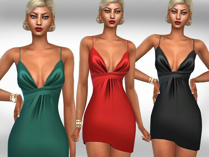 Silk Formal Dresses By Saliwa 1 Silk Formal Dresses By Saliwa Sims 4 CC