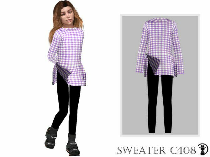 Sweater C408 By Turksimmer 1 Sweater C408 By Turksimmer Sims 4 CC