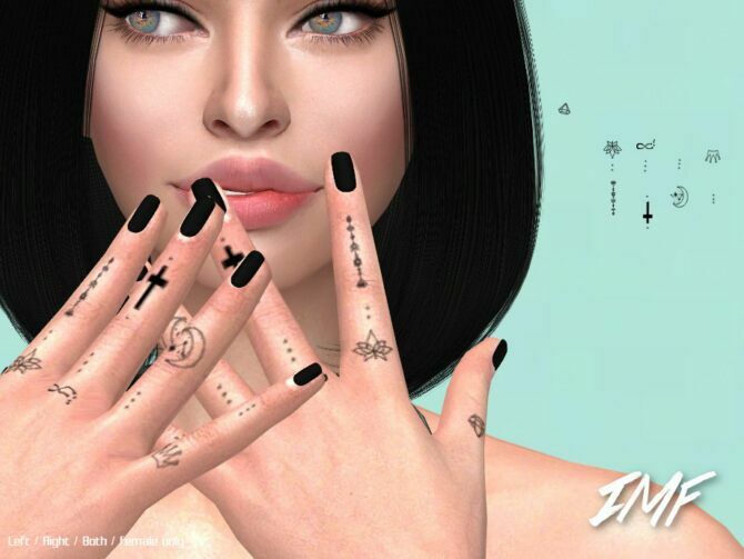 Tattoo Fingers Various By Izziemcfire 1 Tattoo Fingers Various By Izziemcfire Sims 4 CC