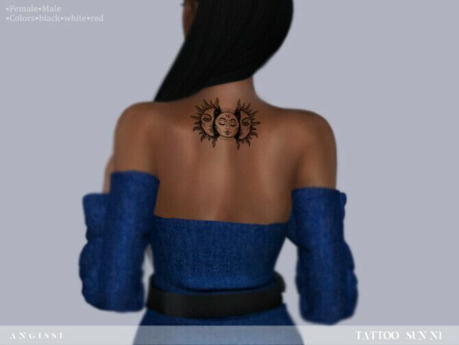 Tattoo SUN N1 By Angissi 1 Tattoo SUN N1 By Angissi Sims 4 CC