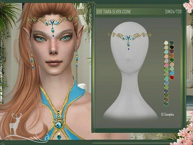 Tiara Elves Cisne By Dansimsfantasy 1 Tiara Elves Cisne By Dansimsfantasy Sims 4 CC