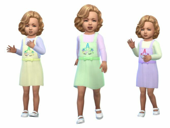 Toddler Dress 0515 By Erinaok 1 Toddler Dress 0515 By Erinaok Sims 4 CC