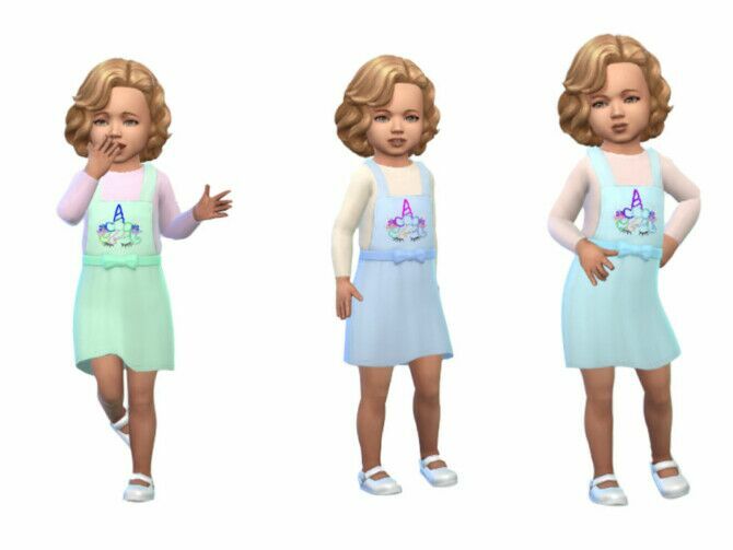 Toddler Dress 0515 By Erinaok 3 sims 4 cc toddler dress 0515 by erinaok 3