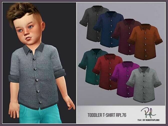 Toddler Shirt RPL76 By Robertaplobo 1 Toddler Shirt RPL76 By Robertaplobo Sims 4 CC