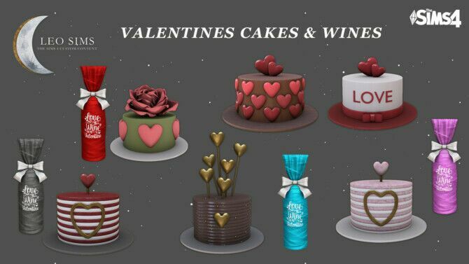 Valentines Cakes At LEO Sims 1 Valentines Cakes At LEO Sims Sims 4 CC