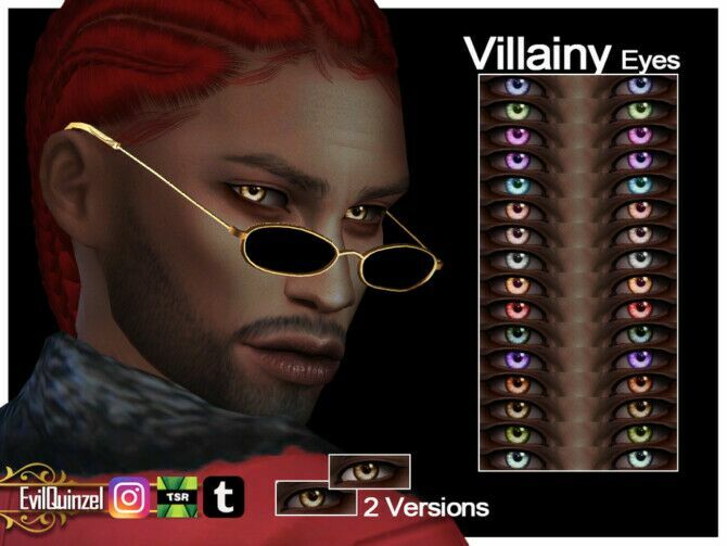 Villainy Eyes By Evilquinzel 1 Villainy Eyes By Evilquinzel Sims 4 CC