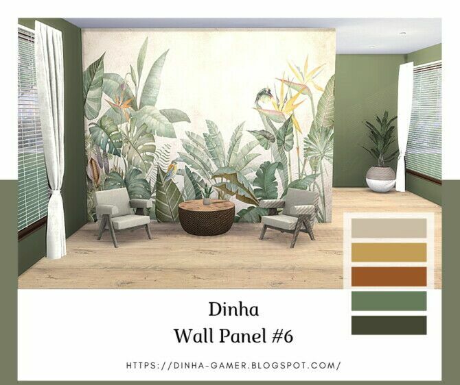 Wall Panel & Matching Walls 6, 7, 8 & 9 At Dinha Gamer 1 Wall Panel & Matching Walls 6, 7, 8 & 9 At Dinha Gamer Sims 4 CC