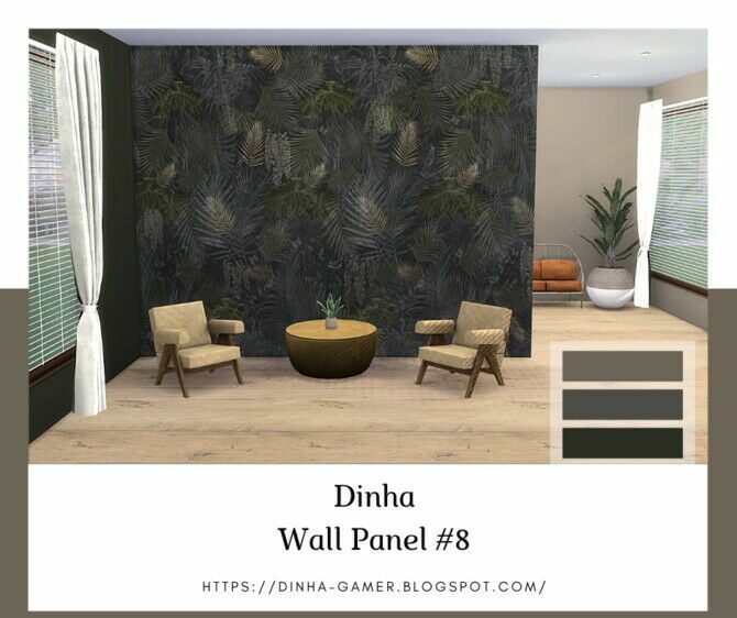 Wall Panel & Matching Walls 6, 7, 8 & 9 At Dinha Gamer 2 sims 4 cc wall panel matching walls 6 7 8 9 at dinha gamer 3