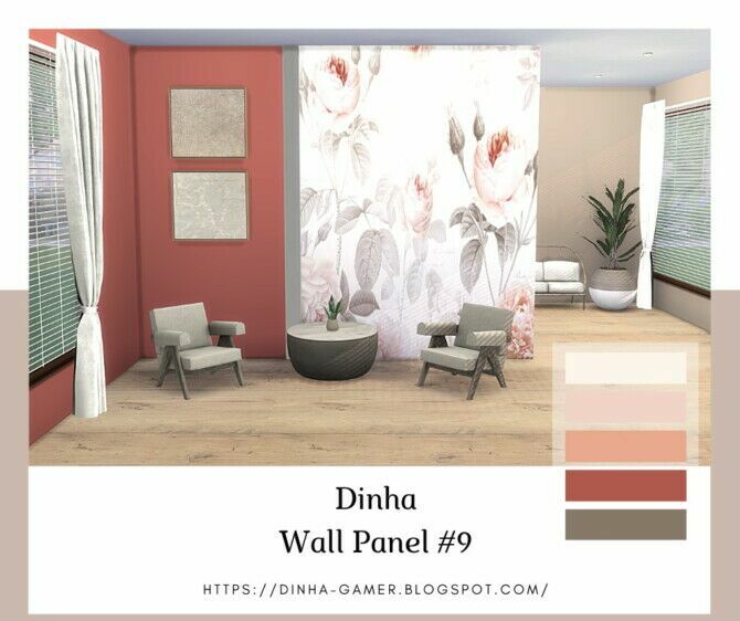 Wall Panel & Matching Walls 6, 7, 8 & 9 At Dinha Gamer 3 sims 4 cc wall panel matching walls 6 7 8 9 at dinha gamer 4