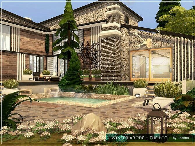 Winter Abode The LOT By Lhonna 3 sims 4 cc winter abode the lot by lhonna 3