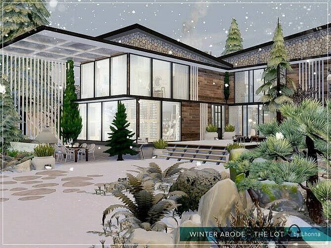 Winter Abode The LOT By Lhonna 4 sims 4 cc winter abode the lot by lhonna 4