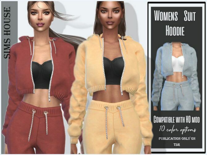 Womens Suit Hoodie By Sims House 1 Womens Suit Hoodie By Sims House Sims 4 CC