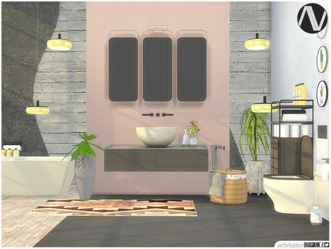 Zenica Bathroom By Artvitalex 2 sims 4 cc zenica bathroom by artvitalex 2