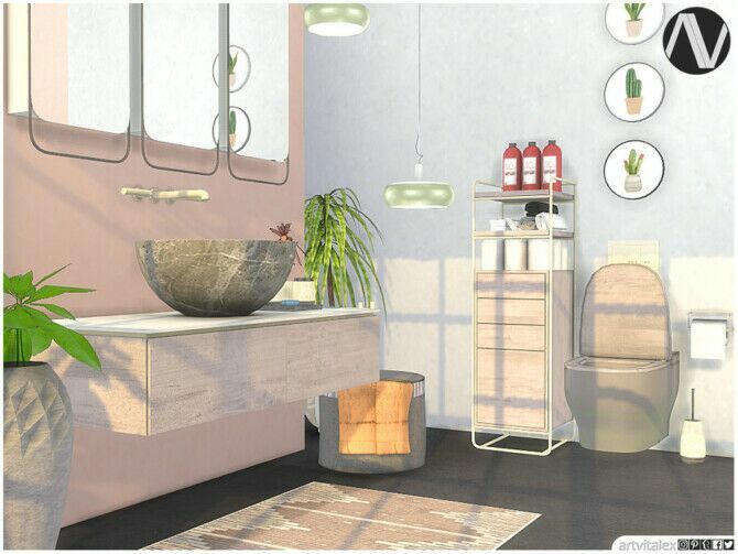 Zenica Bathroom By Artvitalex 4 sims 4 cc zenica bathroom by artvitalex 4