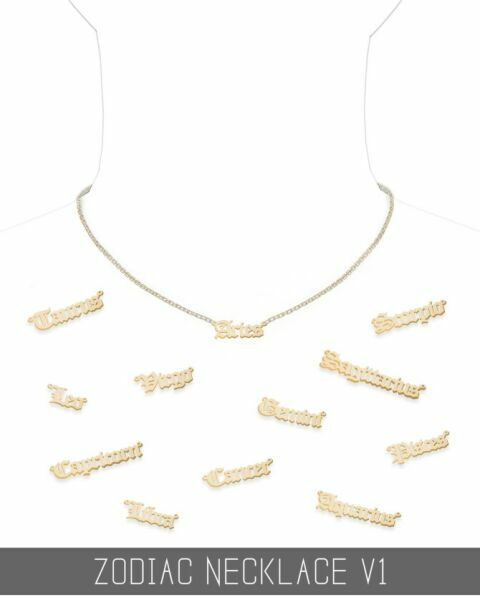 Zodiac Necklace At Simpliciaty 1 Zodiac Necklace At Simpliciaty Sims 4 CC
