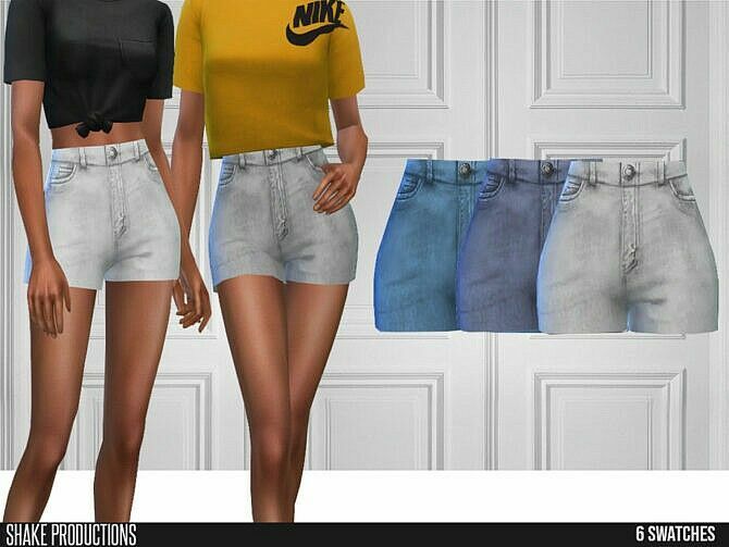 617 Denim Shorts By Shakeproductions 1 617 Denim Shorts By Shakeproductions Sims 4 CC