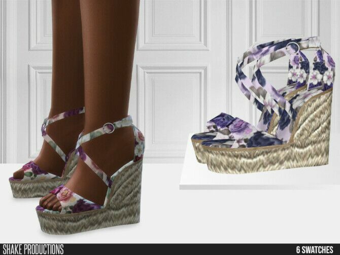 722 Espadrilles Wedges By Shakeproductions 1 722 Espadrilles Wedges By Shakeproductions Sims 4 CC