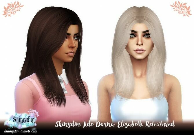 ADE Darma Elizabeth Hair Retexture At Shimydim Sims 1 ADE Darma Elizabeth Hair Retexture At Shimydim Sims Sims 4 CC