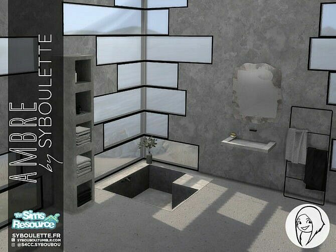 Ambre Bathroom SET By Syboubou 2 sims 4 cc ambre bathroom set by syboubou 2