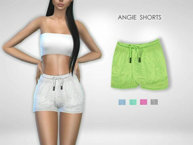 Angie Shorts By Puresim 1 Angie Shorts By Puresim Sims 4 CC