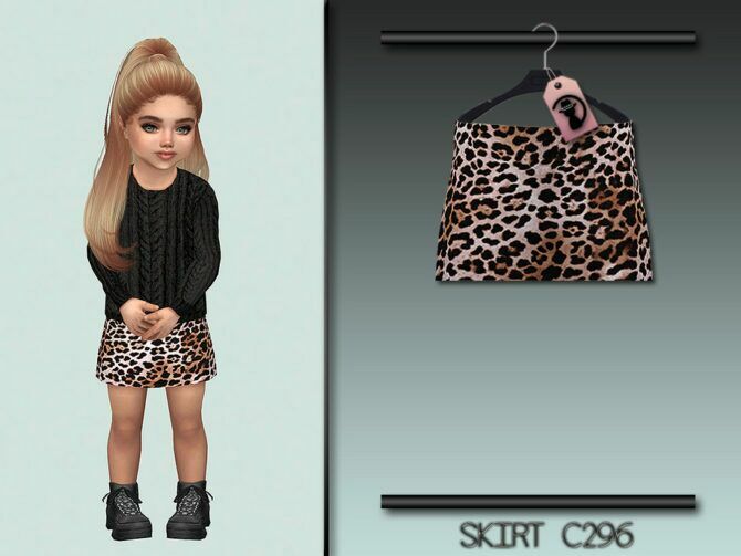Animal Print Skirt For Toddlers C296 By Turksimmer 1 Animal Print Skirt For Toddlers C296 By Turksimmer Sims 4 CC