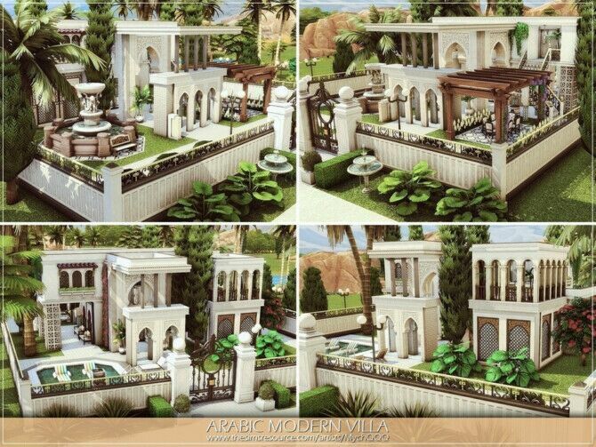 Arabic Modern Villa By Mychqqq 3 sims 4 cc arabic modern villa by mychqqq 2