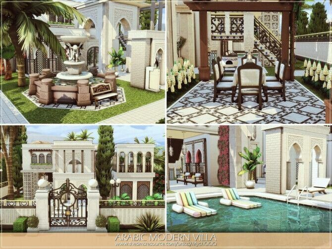 Arabic Modern Villa By Mychqqq 4 sims 4 cc arabic modern villa by mychqqq 3