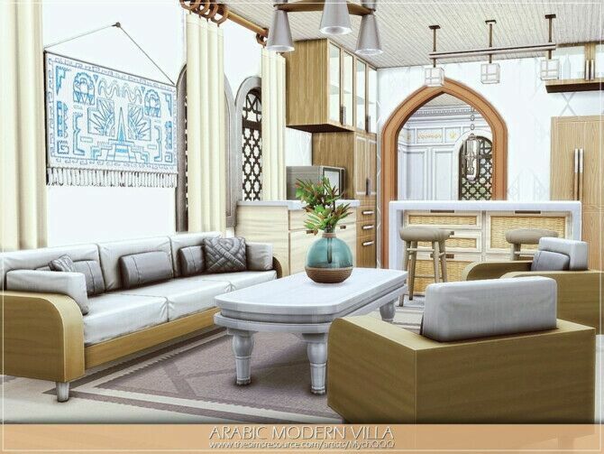 Arabic Modern Villa By Mychqqq 2 sims 4 cc arabic modern villa by mychqqq 4