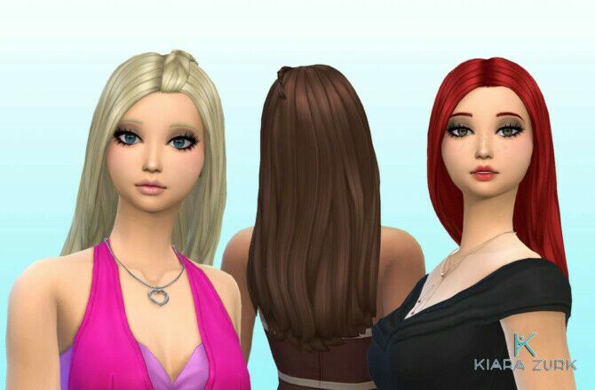 Barbie Hairstyle At MY Stuff Origin 1 Barbie Hairstyle At MY Stuff Origin Sims 4 CC