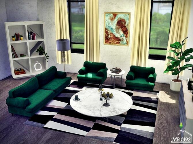 Blissful Living Room By Nobody1392 4 sims 4 cc blissful living room by nobody1392 2