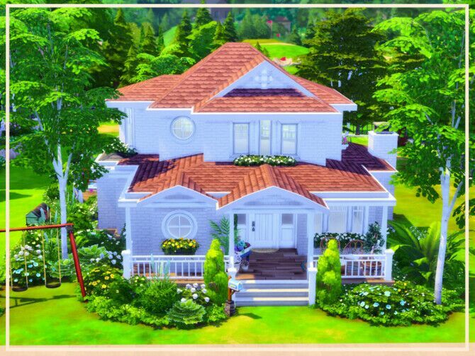Bright And Welcoming House By Simmer_Adelaina 2 sims 4 cc bright and welcoming house by simmer adelaina 2