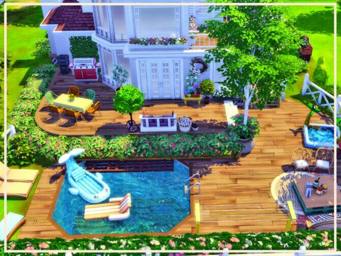 Bright And Welcoming House By Simmer_Adelaina 4 sims 4 cc bright and welcoming house by simmer adelaina 4