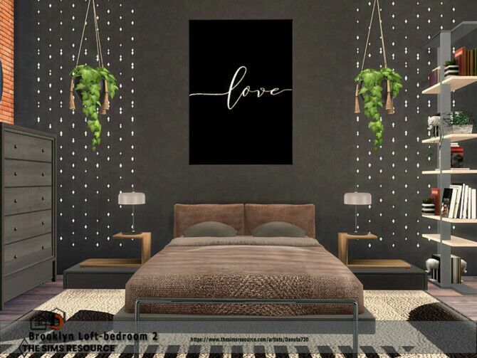 Brooklyn Loft Bedroom 2 By Danuta720 2 sims 4 cc brooklyn loft bedroom 2 by danuta720 2