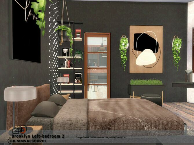 Brooklyn Loft Bedroom 2 By Danuta720 3 sims 4 cc brooklyn loft bedroom 2 by danuta720 3