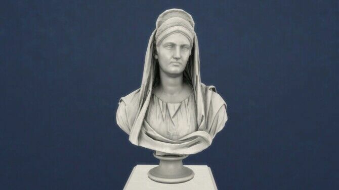 Bust Of Matidia By Thejim07 2 sims 4 cc bust of matidia by thejim07 2