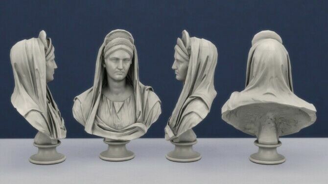 Bust Of Matidia By Thejim07 3 sims 4 cc bust of matidia by thejim07 3