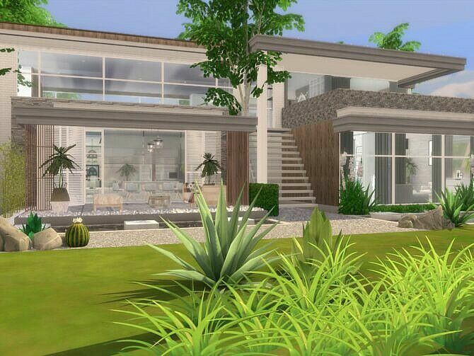 Carmen Modern Home By Suzz86 1 Carmen Modern Home By Suzz86 Sims 4 CC