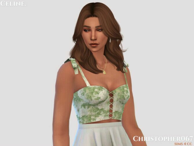 Celine TOP By Christopher067 3 sims 4 cc celine top by christopher067 3