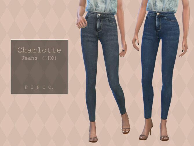 Charlotte Jeans By Pipco 1 Charlotte Jeans By Pipco Sims 4 CC