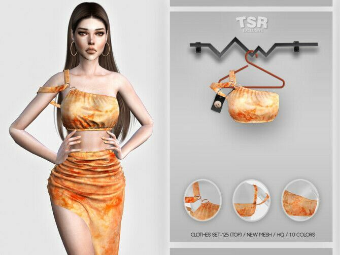Clothes SET-125 (TOP) BD460 By Busra-Tr 1 Clothes SET-125 (TOP) BD460 By Busra-Tr Sims 4 CC