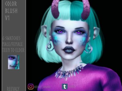 Color Blush V1 By Reevaly Sims 4 CC