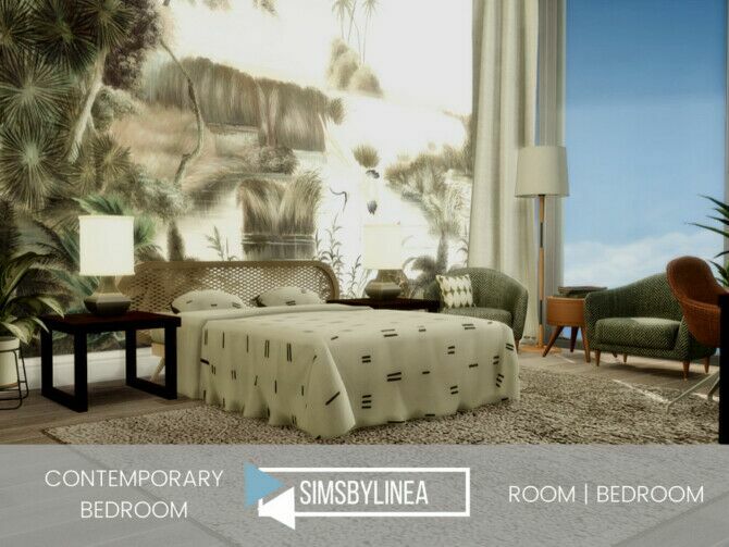 Contemporary Bedroom By Simsbylinea 1 Contemporary Bedroom By Simsbylinea Sims 4 CC