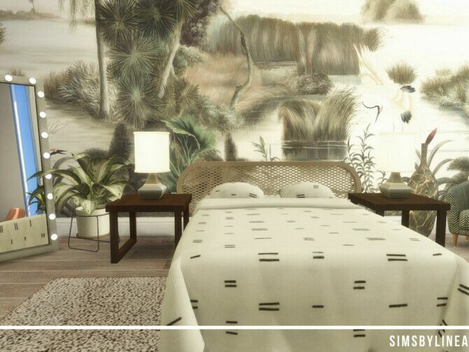 Contemporary Bedroom By Simsbylinea 3 sims 4 cc contemporary bedroom by simsbylinea 2