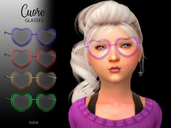 Cuore Glasses Child By Suzue 1 Cuore Glasses Child By Suzue Sims 4 CC