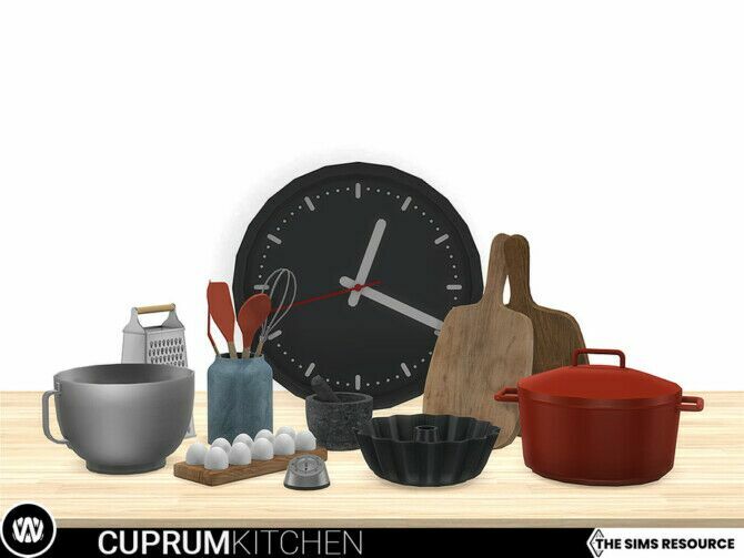 Cuprum Kitchen Decorations By Wondymoon 1 Cuprum Kitchen Decorations By Wondymoon Sims 4 CC