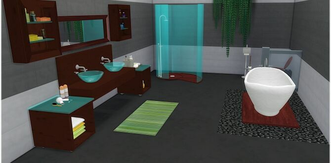 Diane Bathroom SET At Lizzy Sims 1 Diane Bathroom SET At Lizzy Sims Sims 4 CC