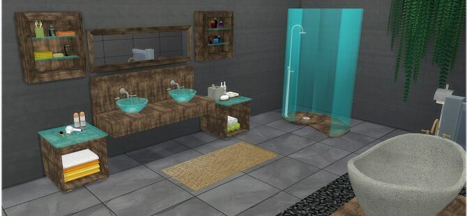 Diane Bathroom SET At Lizzy Sims 4 sims 4 cc diane bathroom set at lizzy sims 4
