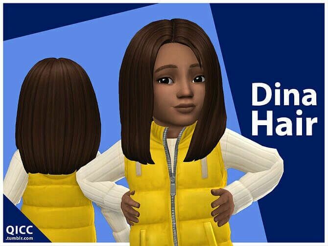 Dina Hair For Toddlers By Qicc 1 Dina Hair For Toddlers By Qicc Sims 4 CC