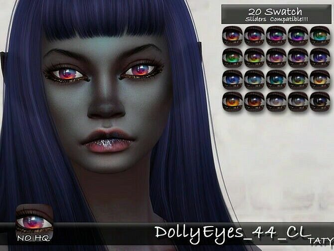 Dolly Eyes 44 CL By Tatygagg 1 Dolly Eyes 44 CL By Tatygagg Sims 4 CC